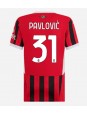 Ženski Nogometna dresi replika AC Milan Strahinja Pavlovic #31 Domači 2024-25 Kratek rokav